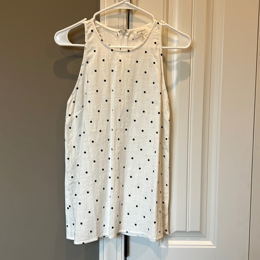 Cute tank with split back